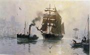 unknow artist Seascape, boats, ships and warships. 102 oil painting on canvas